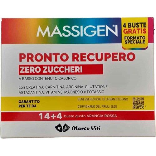 Massigen Pronto recupero zero zuccheri 14+4 buste