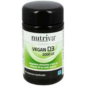 Nutriva Vegan d3 60 compresse masticabili