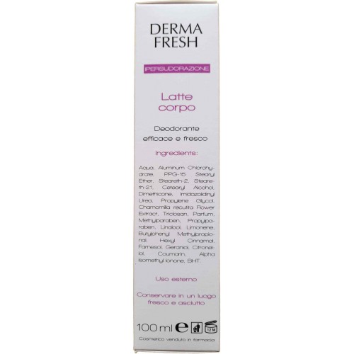 Derma fresh IPERSUDORAZIONE LATTE CORPO DEODORANTE 100 ML