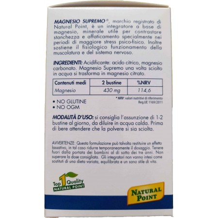Magnesio Supremo 32 bustine natural point