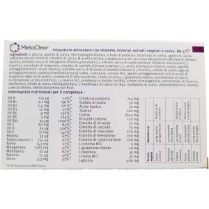 Metaclear detox 60 compresse Metagenics 2