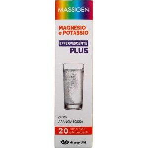 Massigen magnesio potassio effervescente plus 20 cpr