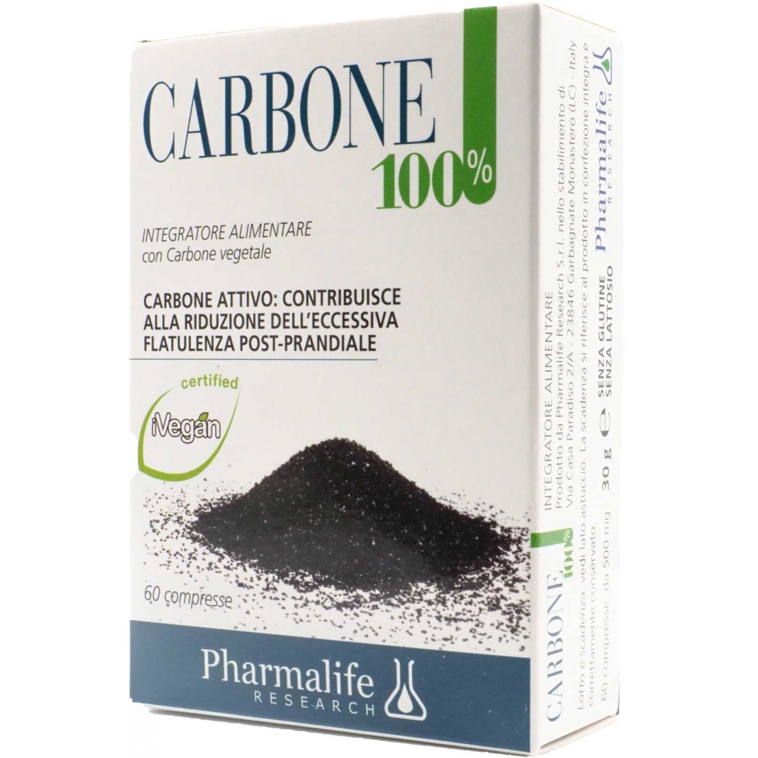 Pharmalife Carbone 100% 60 compresse