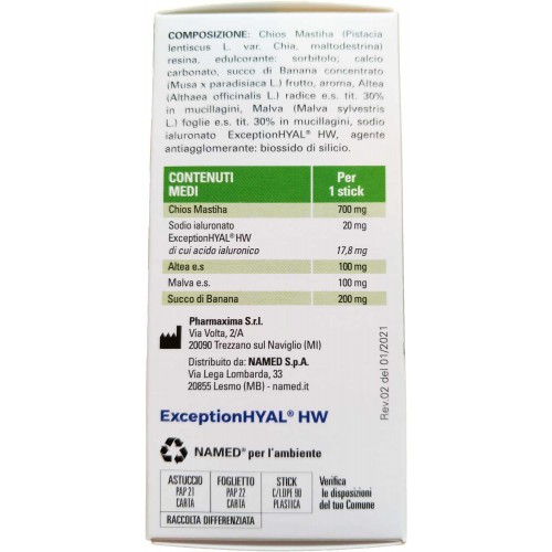 Reflumed 20 stick Named ingredienti