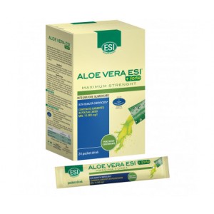ESI aloe vera succo + forte 24 pocket drink