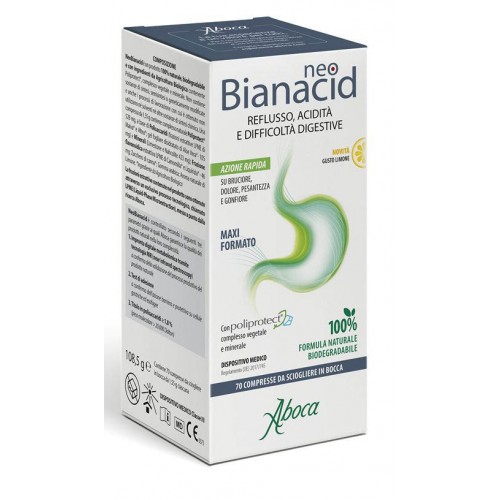 Neobianacid 70 compresse ABOCA Limone